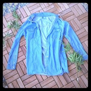 💕H&M Jean button down top